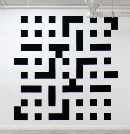 Philip Bradshaw, Installation view, CC605, Wall painting, If This